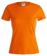 T-paita Women Colour T-Shirt "keya" WCS150, sininen, oranssi liikelahja logopainatuksella